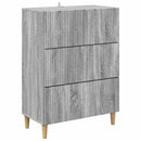 vidaXL Fiókos szekrény Szürke Sonoma 66 x 34,5 x 90 cm Szerelt Fa