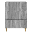 vidaXL Fiókos szekrény Szürke Sonoma 66 x 34,5 x 90 cm Szerelt Fa