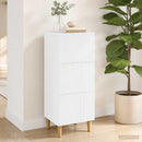 vidaXL Fiókos szekrény Fehér 33 x 34,5 x 90 cm Szerelt Fa