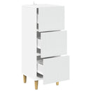 vidaXL Fiókos szekrény Fehér 33 x 34,5 x 90 cm Szerelt Fa