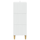 vidaXL Fiókos szekrény Fehér 33 x 34,5 x 90 cm Szerelt Fa