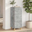 vidaXL Fiókos szekrény Betonszürke 33 x 34,5 x 90 cm Szerelt Fa