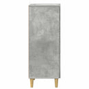 vidaXL Fiókos szekrény Betonszürke 33 x 34,5 x 90 cm Szerelt Fa