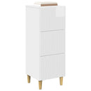 vidaXL Fiókos szekrény Magasfényű Fehér 33 x 34,5 x 90 cm Szerelt Fa