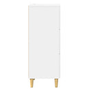 vidaXL Fiókos szekrény Magasfényű Fehér 33 x 34,5 x 90 cm Szerelt Fa