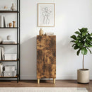 vidaXL Fiókos szekrény Füstös Tölgy 33 x 34,5 x 90 cm Szerelt Fa