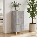 vidaXL Fiókos szekrény Szürke Sonoma 33 x 34,5 x 90 cm Szerelt Fa