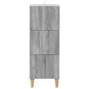 vidaXL Fiókos szekrény Szürke Sonoma 33 x 34,5 x 90 cm Szerelt Fa