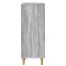 vidaXL Fiókos szekrény Szürke Sonoma 33 x 34,5 x 90 cm Szerelt Fa