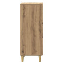 vidaXL Fiókos szekrény Kézműves Tölgy 33 x 34,5 x 90 cm Szerelt Fa