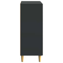 vidaXL Széf fiókkal Fekete 66 x 34,5 x 90 cm Szerelt Fa