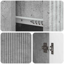 vidaXL Széf fiókkal Betonszürke 66 x 34,5 x 90 cm Szerelt Fa