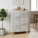vidaXL Széf fiókkal Betonszürke 66 x 34,5 x 90 cm Szerelt Fa
