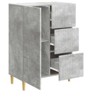 vidaXL Széf fiókkal Betonszürke 66 x 34,5 x 90 cm Szerelt Fa