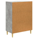 vidaXL Széf fiókkal Betonszürke 66 x 34,5 x 90 cm Szerelt Fa