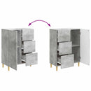 vidaXL Széf fiókkal Betonszürke 66 x 34,5 x 90 cm Szerelt Fa