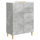 vidaXL Széf fiókkal Betonszürke 66 x 34,5 x 90 cm Szerelt Fa