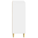 vidaXL Széf fiókkal Magasfényű Fehér 66 x 34,5 x 90 cm Szerelt Fa