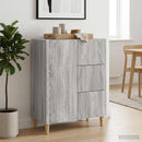vidaXL Széf fiókkal Szürke Sonoma 66 x 34,5 x 90 cm Szerelt Fa