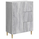vidaXL Széf fiókkal Szürke Sonoma 66 x 34,5 x 90 cm Szerelt Fa