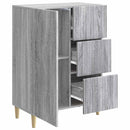 vidaXL Széf fiókkal Szürke Sonoma 66 x 34,5 x 90 cm Szerelt Fa