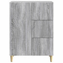 vidaXL Széf fiókkal Szürke Sonoma 66 x 34,5 x 90 cm Szerelt Fa