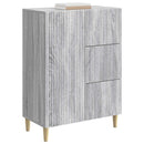 vidaXL Széf fiókkal Szürke Sonoma 66 x 34,5 x 90 cm Szerelt Fa