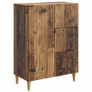 vidaXL Széf fiókkal Antik Fa 66 x 34,5 x 90 cm Szerelt Fa