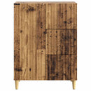 vidaXL Széf fiókkal Antik Fa 66 x 34,5 x 90 cm Szerelt Fa