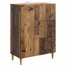 vidaXL Széf fiókkal Antik Fa 66 x 34,5 x 90 cm Szerelt Fa