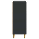 vidaXL Széf fiókkal Fekete 66 x 34,5 x 90 cm Szerelt Fa