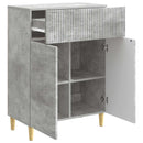 vidaXL Széf fiókkal Betonszürke 66 x 34,5 x 90 cm Szerelt Fa