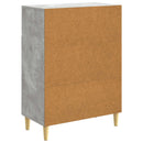 vidaXL Széf fiókkal Betonszürke 66 x 34,5 x 90 cm Szerelt Fa