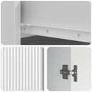 vidaXL Széf fiókkal Magasfényű Fehér 66 x 34,5 x 90 cm Szerelt Fa