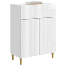 vidaXL Széf fiókkal Magasfényű Fehér 66 x 34,5 x 90 cm Szerelt Fa