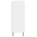 vidaXL Széf fiókkal Magasfényű Fehér 66 x 34,5 x 90 cm Szerelt Fa
