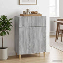 vidaXL Széf fiókkal Szürke Sonoma 66 x 34,5 x 90 cm Szerelt Fa
