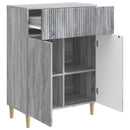 vidaXL Széf fiókkal Szürke Sonoma 66 x 34,5 x 90 cm Szerelt Fa