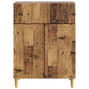 vidaXL Széf fiókkal Antik Fa 66 x 34,5 x 90 cm Szerelt Fa