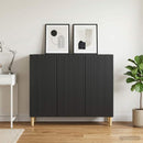 vidaXL Széf Fekete 89 x 34,5 x 80 cm Szerelt Fa