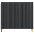 vidaXL Széf Fekete 89 x 34,5 x 80 cm Szerelt Fa