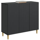 vidaXL Széf Fekete 89 x 34,5 x 80 cm Szerelt Fa