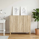 vidaXL Széf Sonoma Tölgy 89 x 34,5 x 80 cm Szerelt Fa