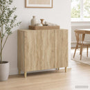 vidaXL Széf Sonoma Tölgy 89 x 34,5 x 80 cm Szerelt Fa