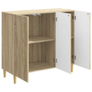 vidaXL Széf Sonoma Tölgy 89 x 34,5 x 80 cm Szerelt Fa