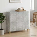 vidaXL Széf Betonszürke 89 x 34,5 x 80 cm Szerelt Fa