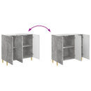 vidaXL Széf Betonszürke 89 x 34,5 x 80 cm Szerelt Fa