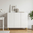 vidaXL Széf Magasfényű Fehér 89 x 34,5 x 80 cm Szerelt Fa