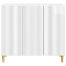 vidaXL Széf Magasfényű Fehér 89 x 34,5 x 80 cm Szerelt Fa