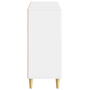 vidaXL Széf Magasfényű Fehér 89 x 34,5 x 80 cm Szerelt Fa
